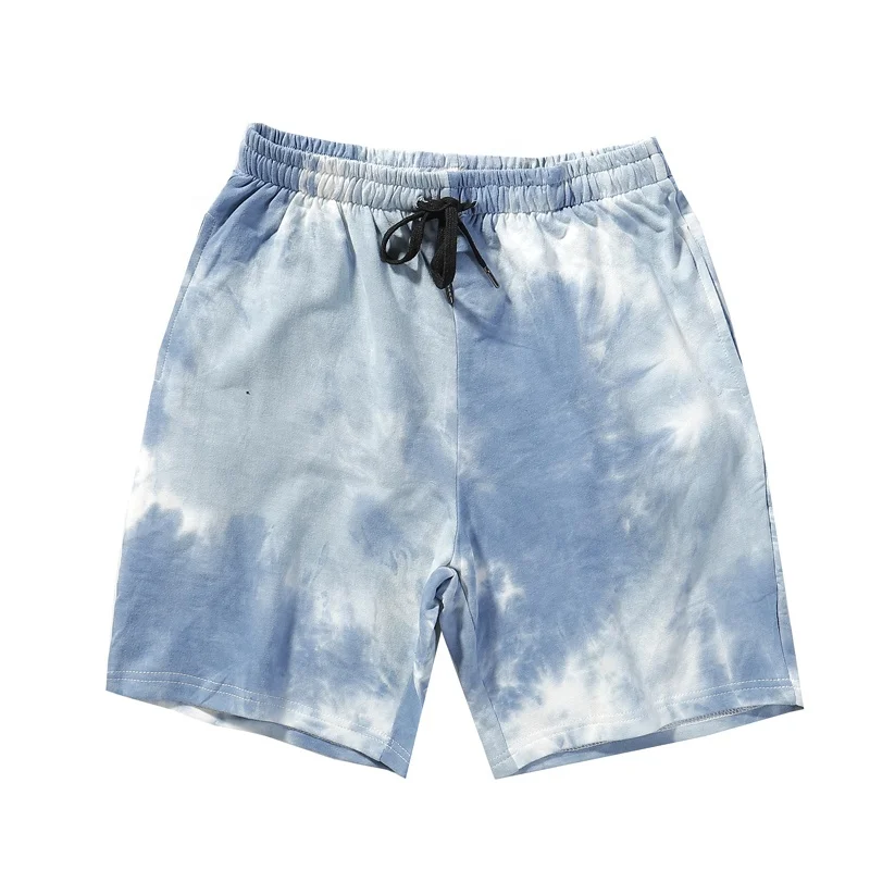 
Custom high quality summer fashion mens tie dye short pants 