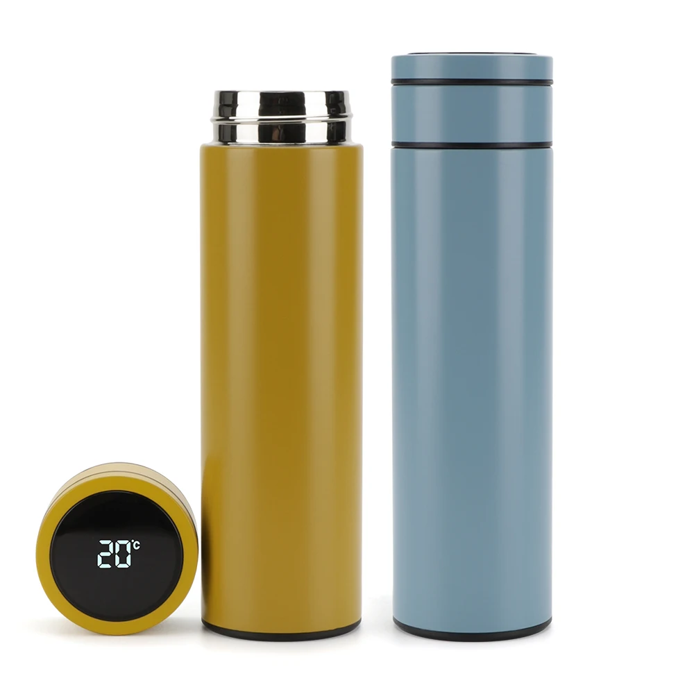 Tea Infuser Bottle Smart Sports thermos  LED Temperature Display Double Wall Vacuum Insulated Water Bottle Batteryreplace the