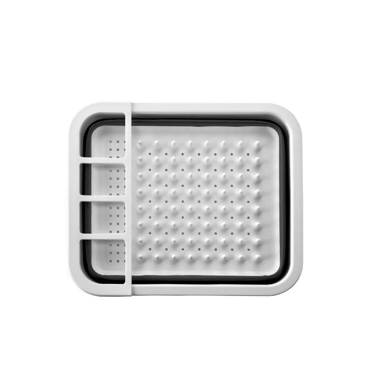 Kitchen sink rack High Quality Plastic Collapsible Silicone Folding Basket plastic folding bowl holder easter basket