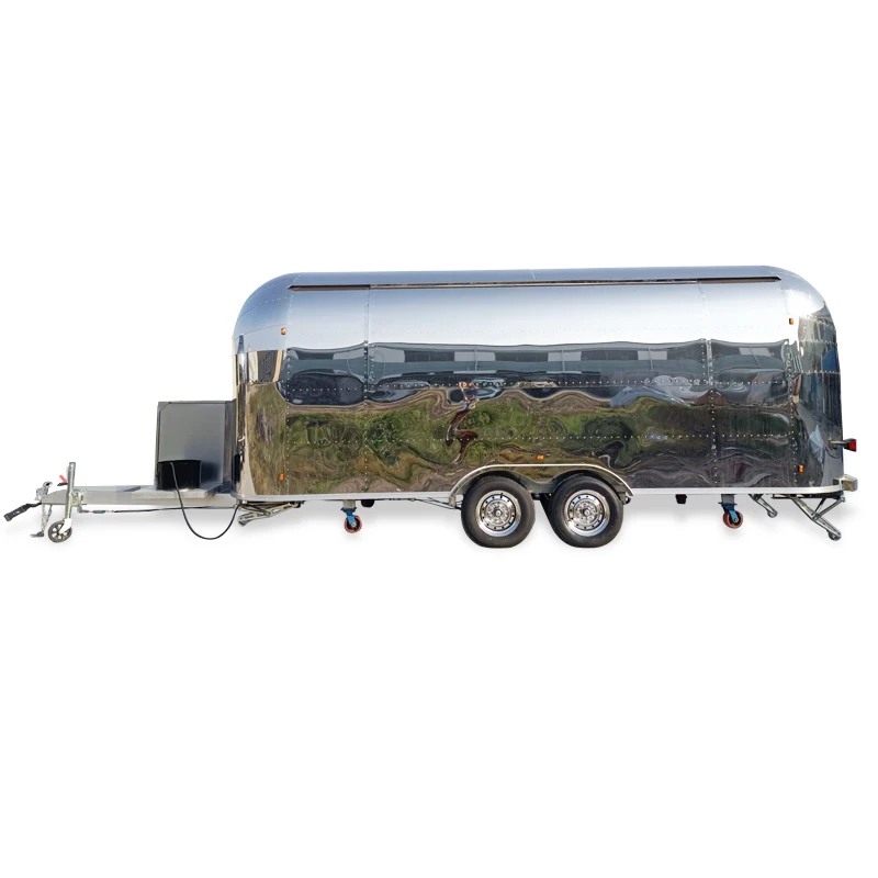 Airstream Pizza Cart Mobile Waffle House Ice Cream Fast Food Trailer Food Truck for Sale