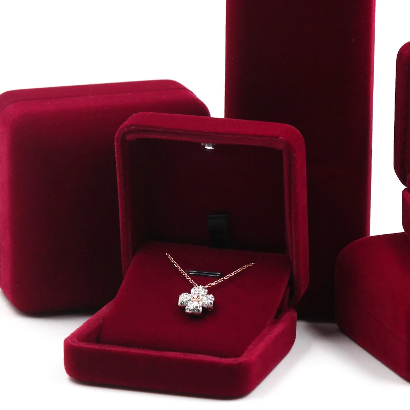 WeiMei Luxury Velvet Jewelry Box Set Box Custom Fashion Jewelry Gift Box with Customized Logo