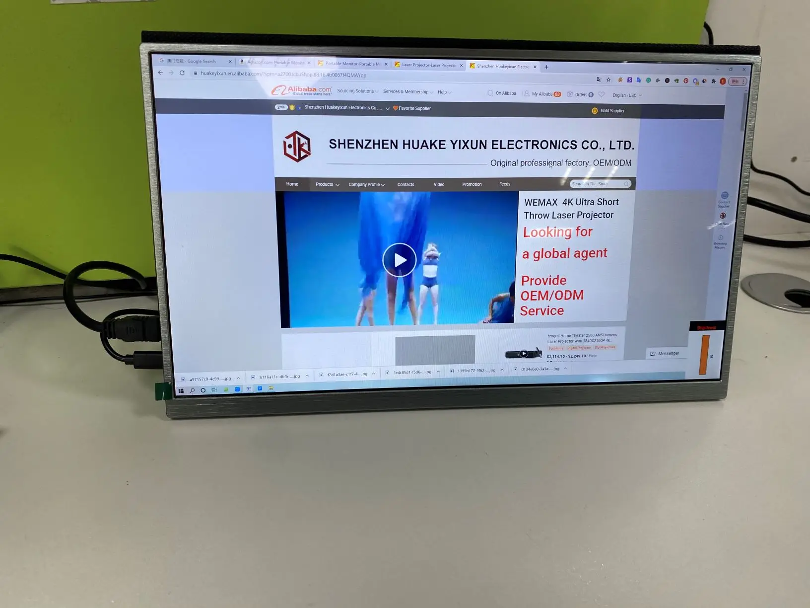 
portable screen monitor ips monitor video gaming monitor 15 inch for laptop support OEM 