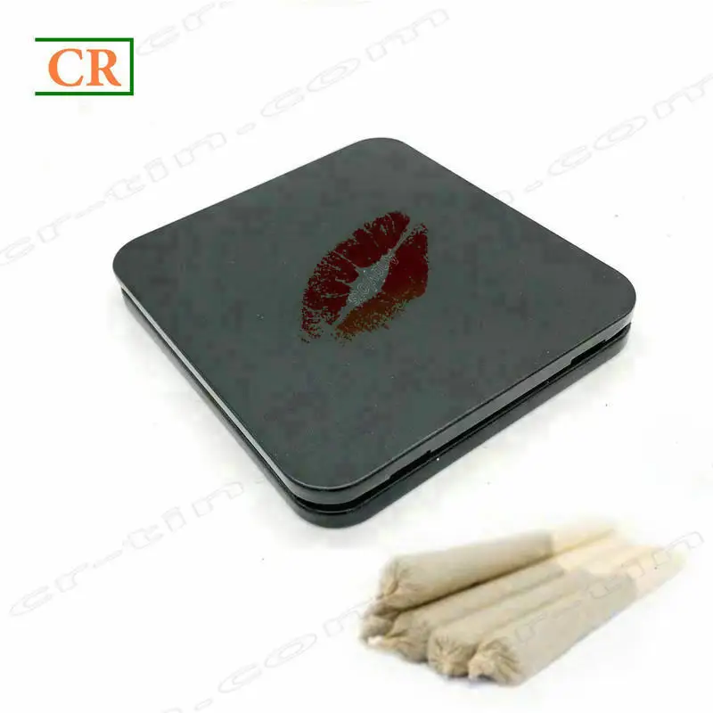 
CAlifornia Child-Resistant Mechanizm Pocket Tin Box With Tray$Sleeve for Prerolls Packaging 