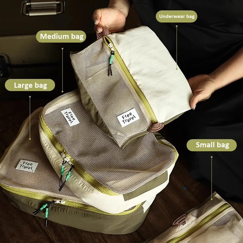 Hot Sale Travel Accessories Expandable Travel Luggage Compression Packing Bag Nylon Storage Bag