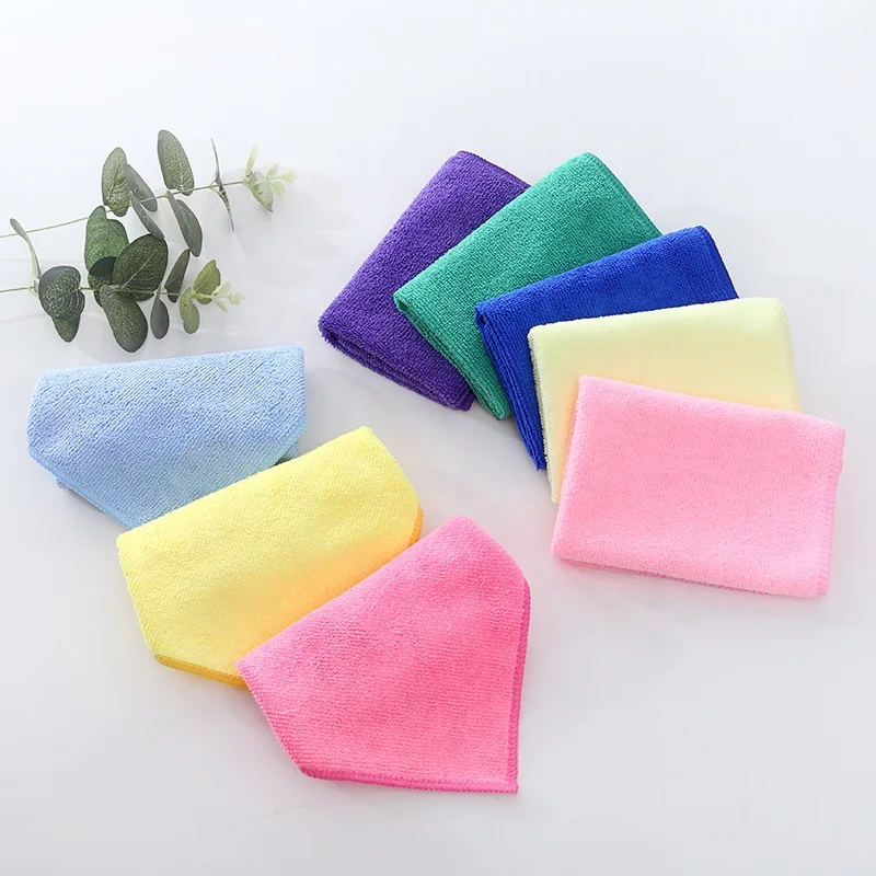 factory price tag lable microfibre glass wiping cleaner nano material car cleaning towels accessories microfiber duster cloth