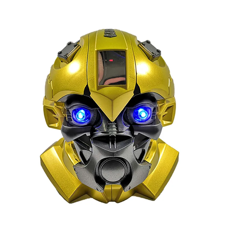 New Year Best Boy Gift! Transformers Bumblebee Helmet Wireless Blue tooth 5.0 Speaker