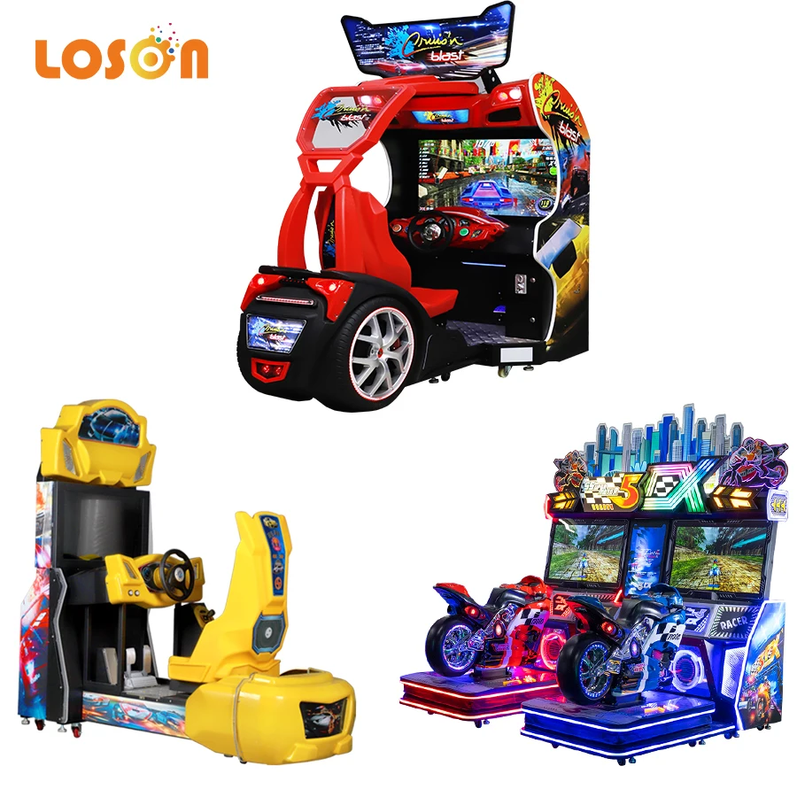 Loson новейший двухигровой симулятор вождения дрифта для взрослых 3d 4d с шкафом прочих игр аркадная машина гоночная игры монетами