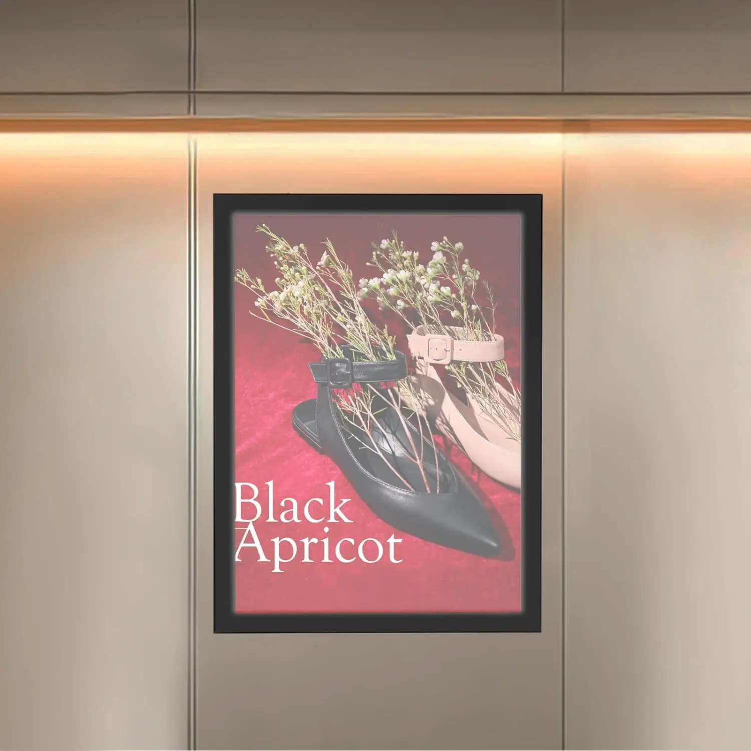 LED Slim Advertising Lightbox Sign Wall-Mounted LED Poster Board Menu Frame A1/A2