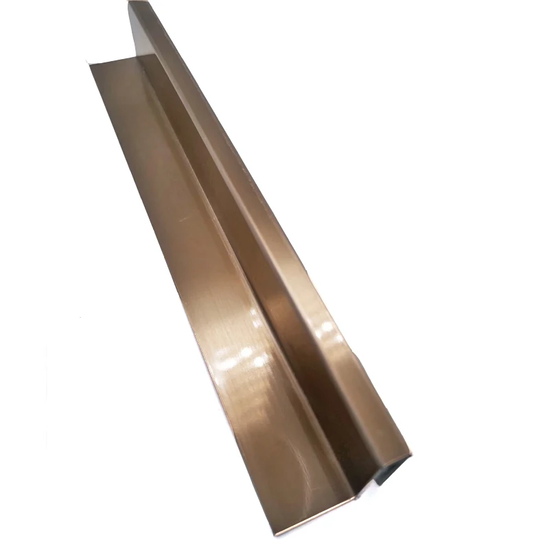 201 304 316 Furniture Decoration Stainless Steel Edge Wrapping Tile Trim