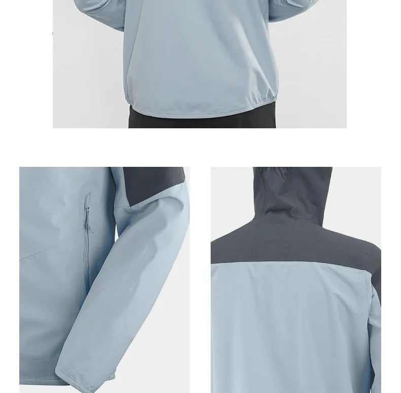 wholesale double color outdoor sport coat blank mens jacket polyester windbreaker jacket long sleeve for boys