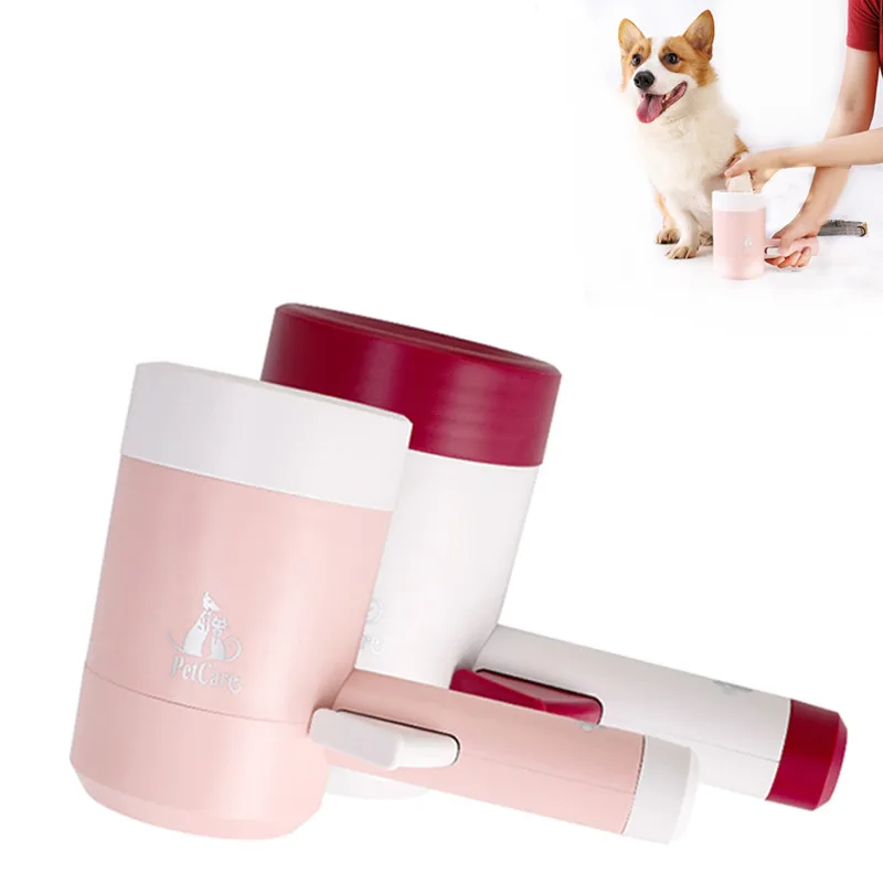 Automatic Pet Foot Wash Cup Dog Paw Cup Cleaning Beauty Tools Brush Supplies Dog Foot Wash