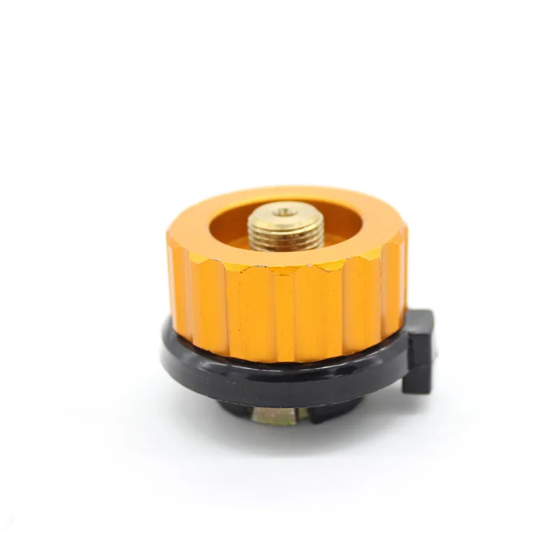 Hot Sale Aluminum Alloy Round Stove Connector Head Split Type Butane cartridge cylinder gas canister adapte