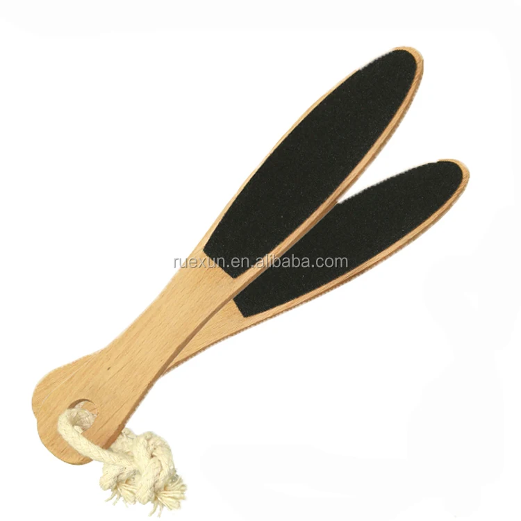 Cheap wholesale custom cuticle pusher professional pedicure tools wooden callus remover
