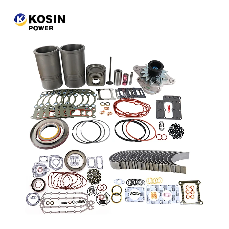 Genuine QSK19 QSK23 Liner kit piston kit gasket injector water oil pump crankshaft camshaft  for Cummins diesel Engine Parts