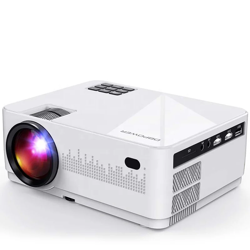 Видеопроектор DBPOWER L21 LCD 5000L 1080P 1920x1080 с поддержкой Full HD