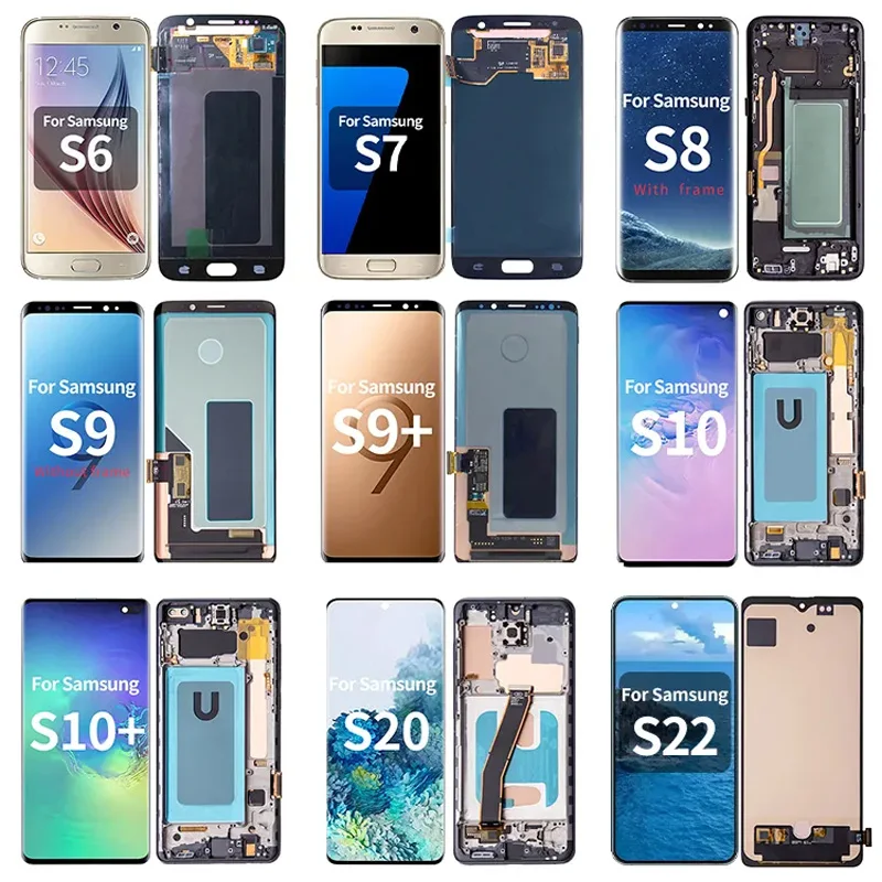Оптовая продажа от производителя дисплея сотового телефона для Samsung Lcd Galaxy ЗАМЕНА мобильного Lcds Оригинальный
