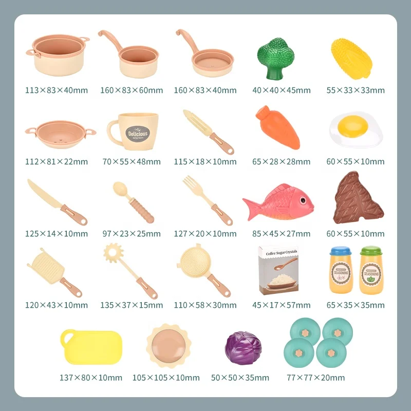 Gas stove kitchen utensils with spray lighting fancy tableware spraying mist kitchen toy girls toys 8 years old