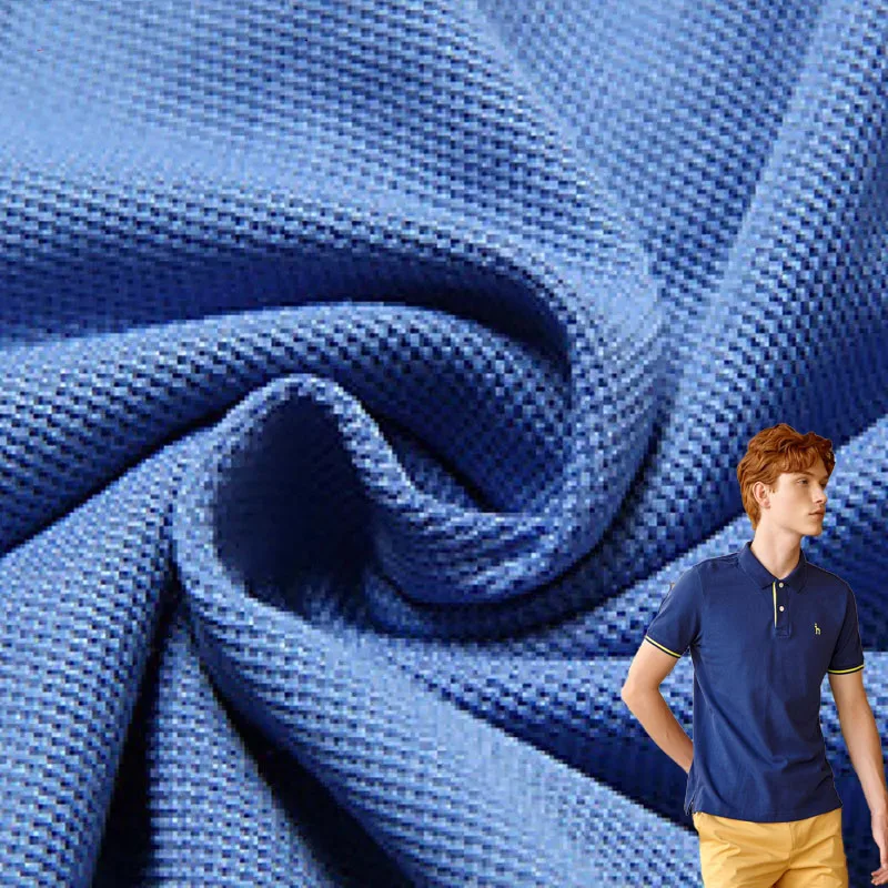 Wholesale custom 100% cotton pique fabric for clothing t-shirt dress premium single jersey cotton fabric