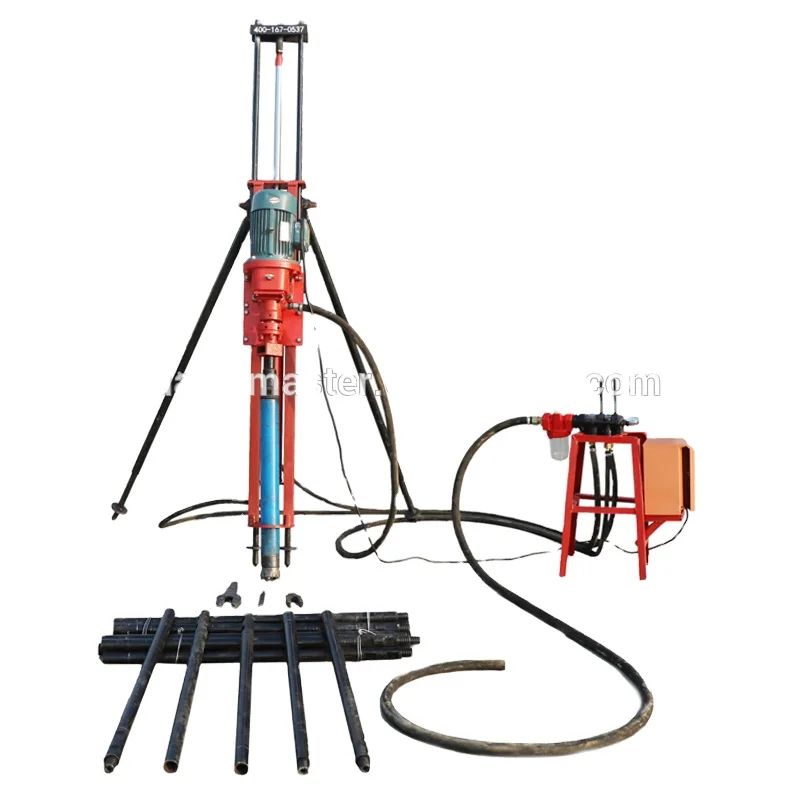 DTH drilling rig small portable pneumatic DTH drill machine 10-15 m depth