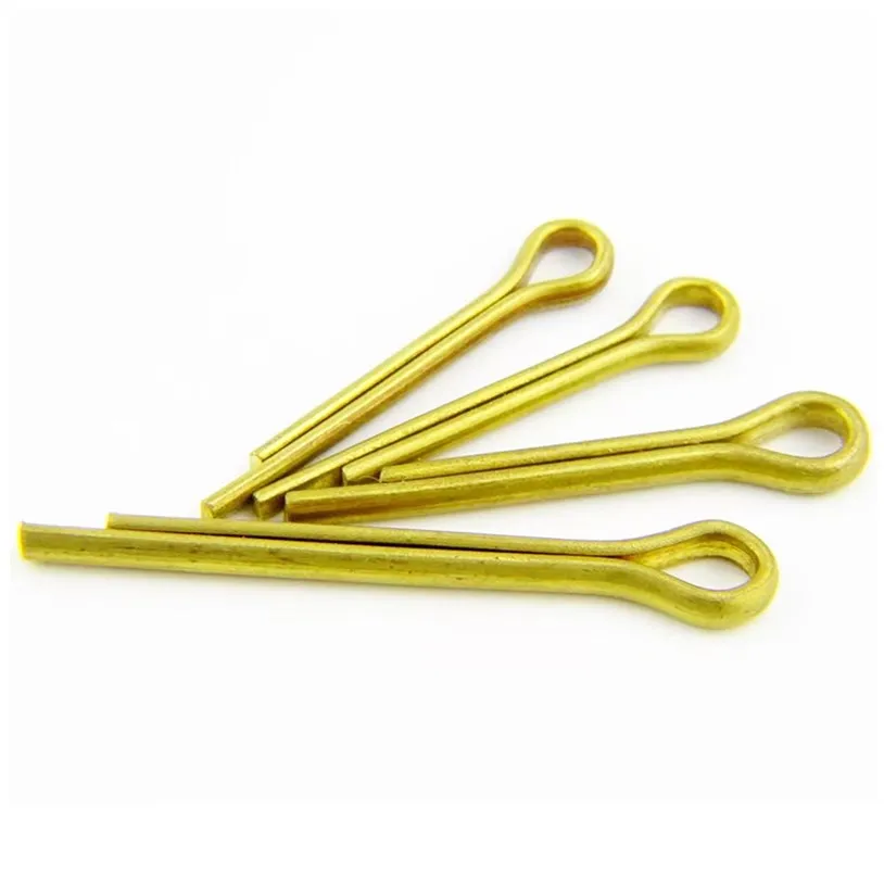 Factory tin plated DIN94 coper/brass split pin 0.6mm  0.8mm  1mm  1.2mm   1.6 mm  2mm 2.5mm 3.2mm