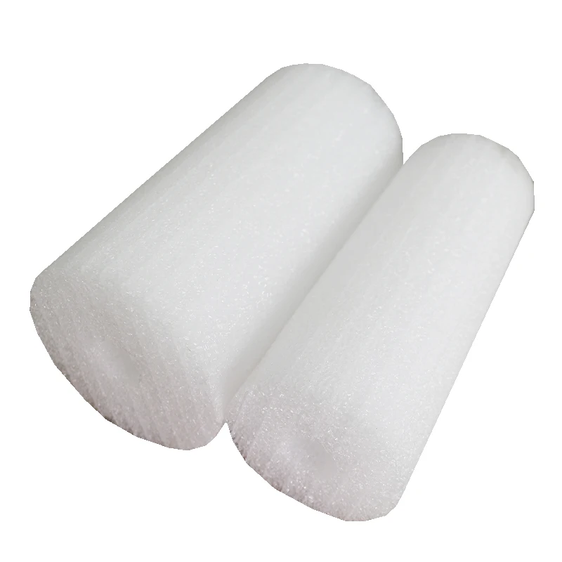 Professional Design White Black Cylinder Shape  Packaging  Protection Epe Foam Tube Epe Foam Packaging