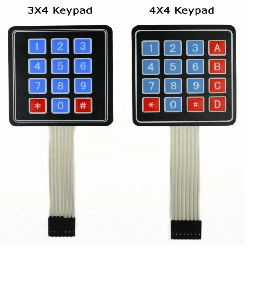 OEM ODM Tactile Matrix Membrane Switch Numric Keypad
