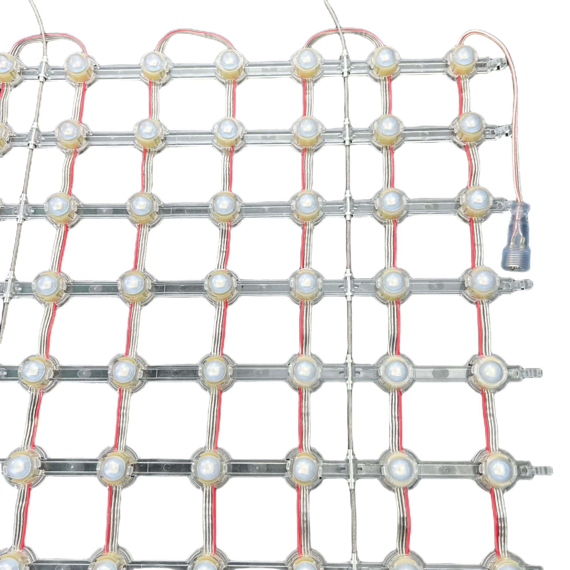 62.5mm pitch DC12V WS2815 IC 5050 20mm diameter led pixel matrix grid screen;IP68 rated;RGB full color;8*8/8*16/8*32pixels 62.5m