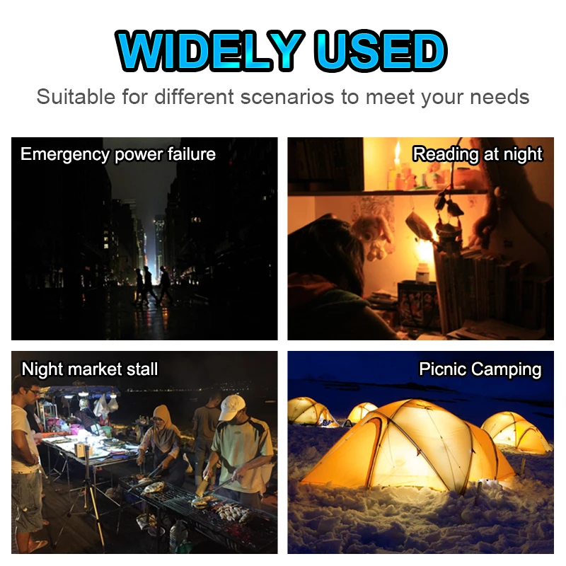 Wholesale New LED Outdoor Waterproof Camping Emergency Bulb Rechargeable Solar Light