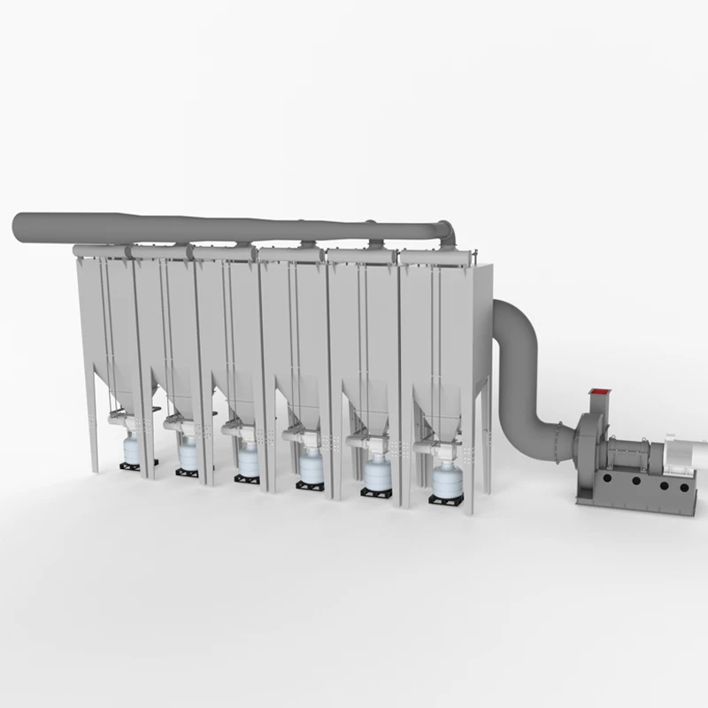 Вертикальный импульсный пылеуловитель с картриджем с фильтром двойного срока службы для резки и полировки оптического стекла