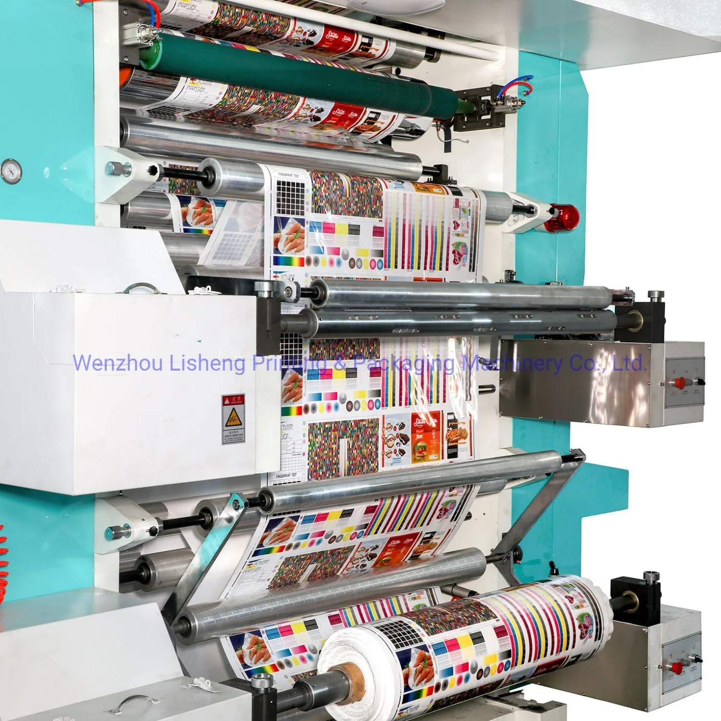 8 Color High Speed central drum Flexo Printing Machine flexographic printer for PP woven plastic bag paper bag