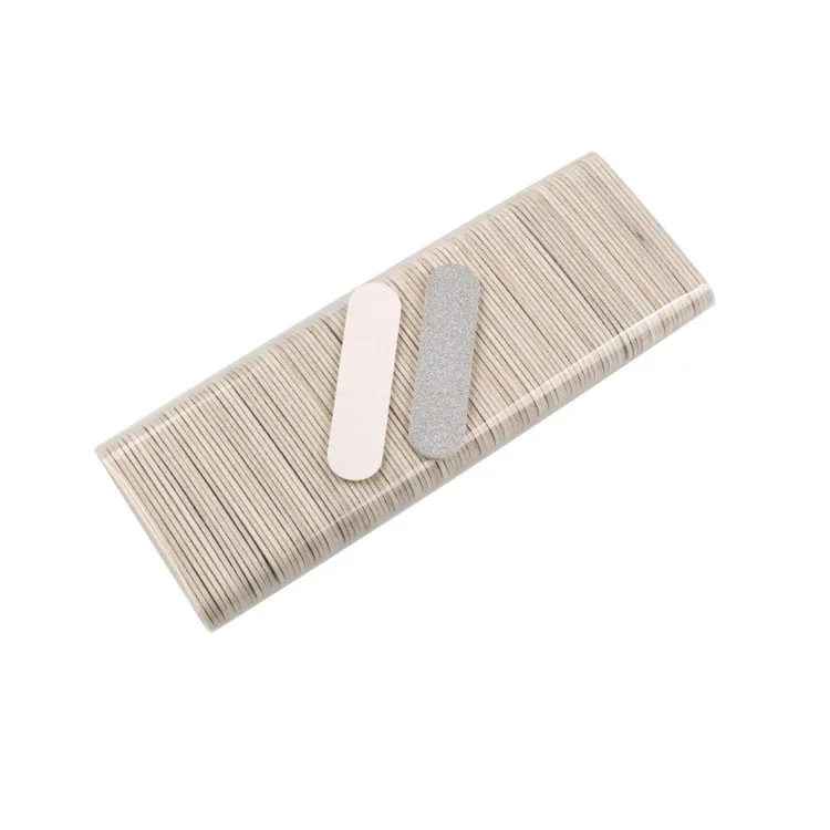 Professional Double Sided Manicure Tools Colorful Disposable Wood Mini Nail File