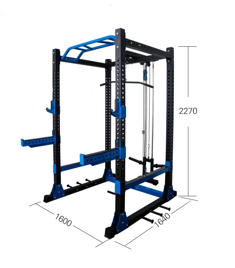 Multi functional Home Gym Equipment Pull Up Bar Pulley Cable Smith Machine Squat Rack