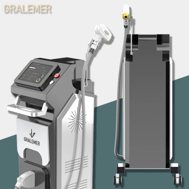 GRALEMER Vertical High Power 3 Wavelength 755 808 1064 Triple Wavelength Diode Laser Hair Removal Machine with TEC Cooling