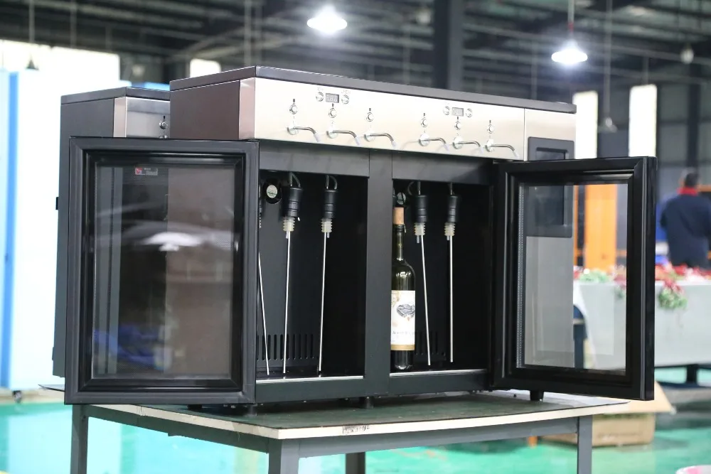 wine dispenser for 6 bottles wine dispenser vending machine