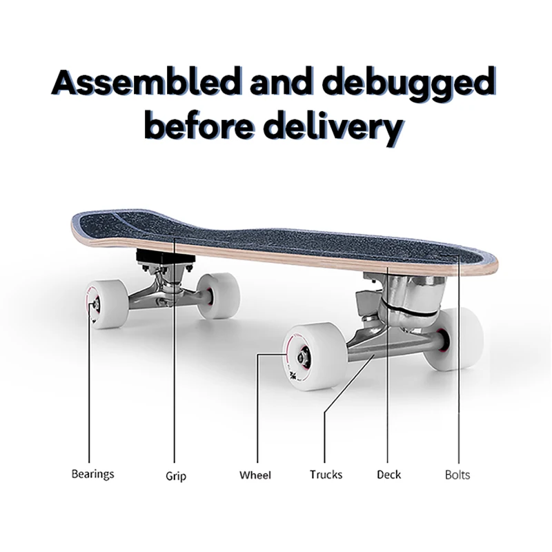 RTS High Quality 100% Canadian Hard Rock Maple Surf Skateboard With S7 Surfskate Truck