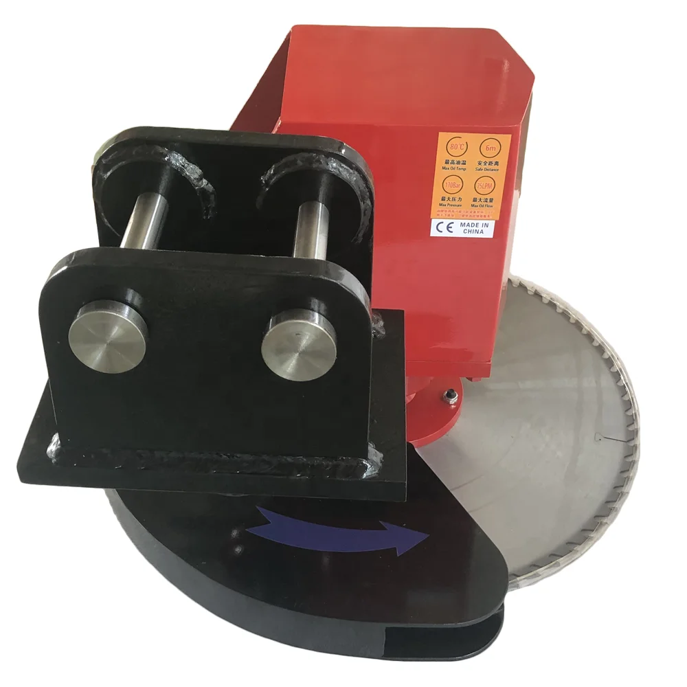 Hydraulic Excavator Attachments Log Saw Forest Machinery