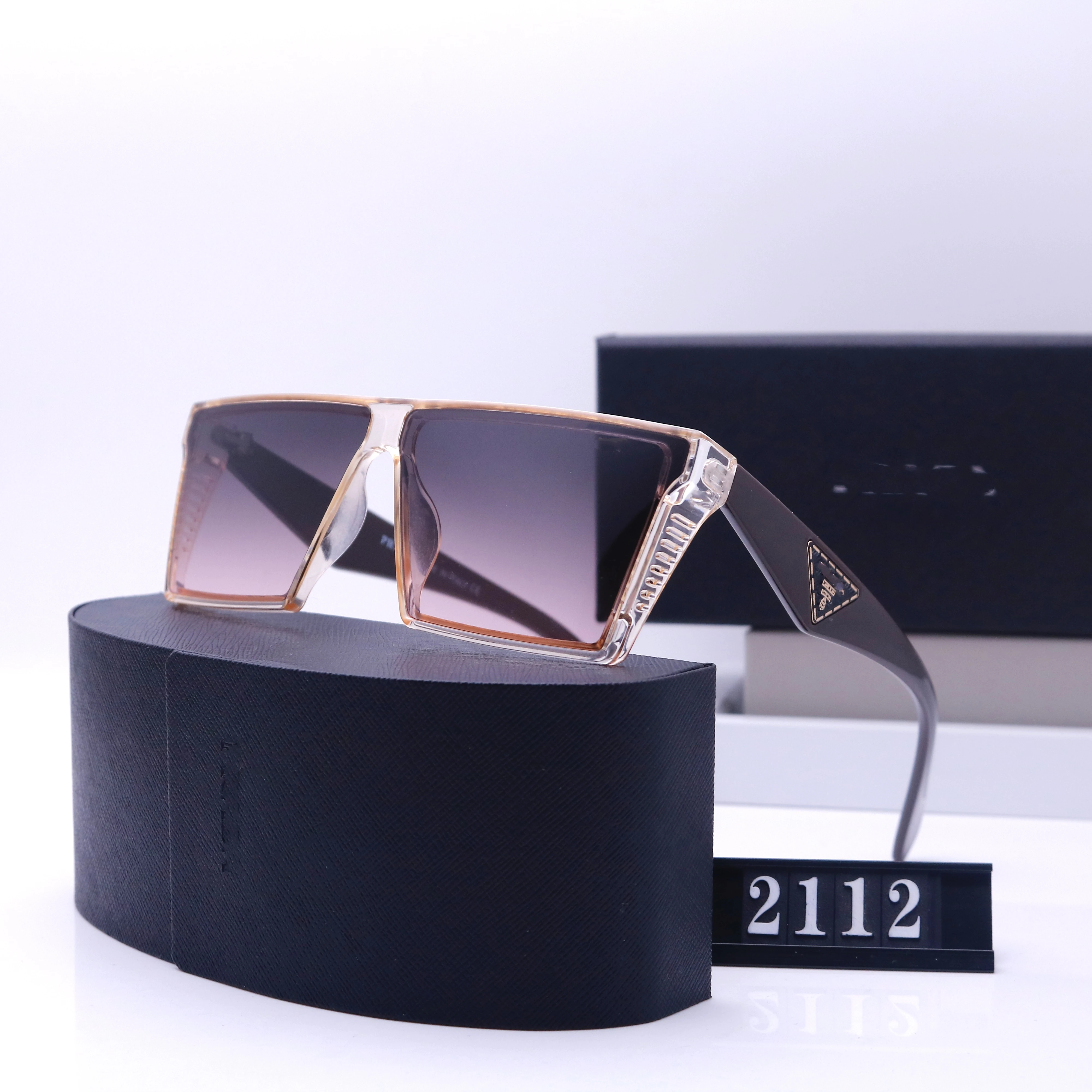 Модные солнцезащитные очки большие квадратные Pra * a Gafas