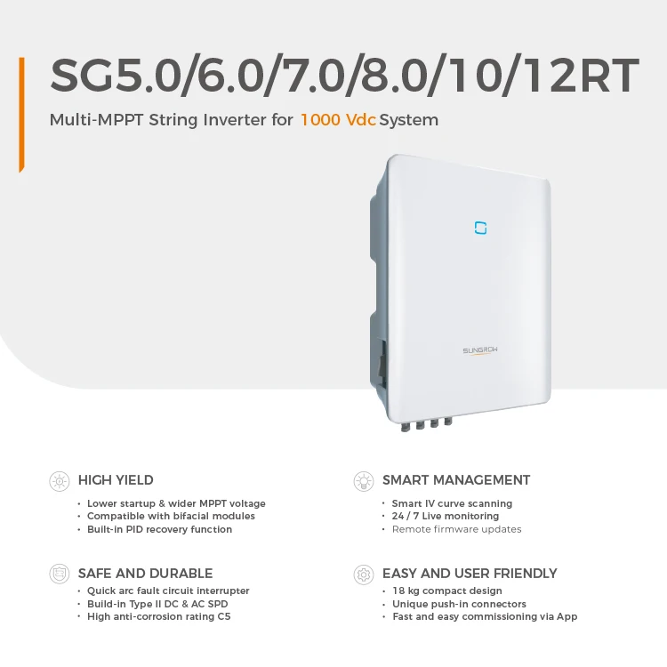 Easy 33Kw Solar Inverter 380V/400V/415V Wind Turbine Inverter 3 Phase Inverter With High Yield