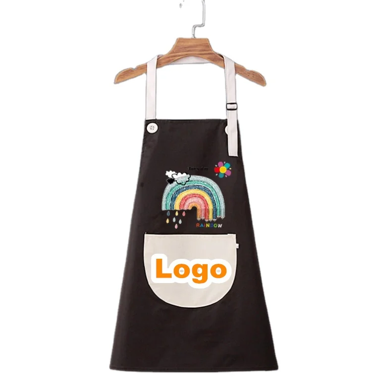 Children waterproof apron sleeveless studio painting smock clothes kindergarten printing overalls for kids toys gifts
