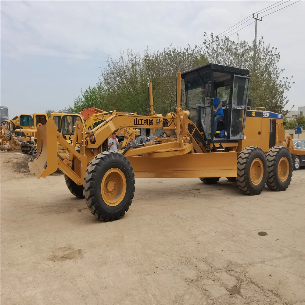 Factory In Stock Road Building Used Motor Grader Machine Sem Grader 919 Road Grader