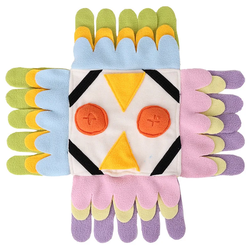 Wholesale New Product Owl Durable Polar Fleece Interactive Dog Smart Toy Pet Dog Snuffle Training Mat