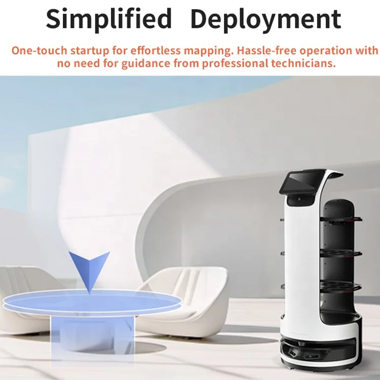Self Driving  auto food delivery robot restaurant delivery robot car Serving Robot Restaurant for Catering Service