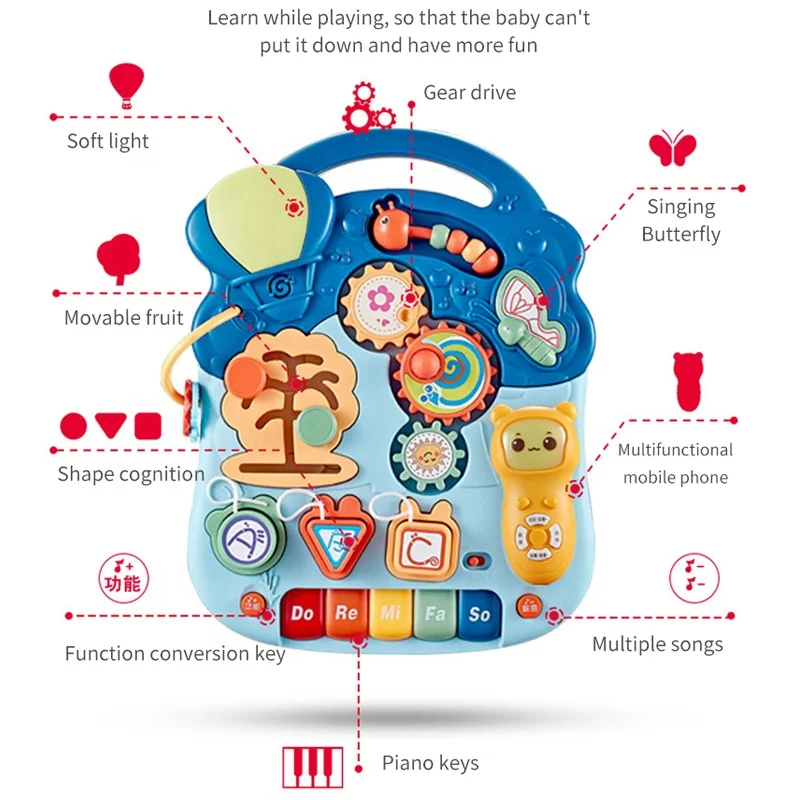 new 5 in1 Multifunctional Upgraded Push and Pull Toy Activity Table Board Stroller Scooter Baby Walker 2024 with Wheels