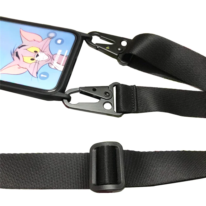 Silicone Lanyard Phone Case For iPhone 12 13 11 Pro Max 7 8 Plus X XR XS Max Ultra Cover With Neck Strap Crossbody Necklace Cord