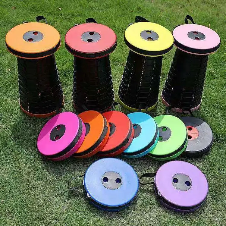  2021 Upgraded Outdoor Garden Plastic Pocket Portable Telescopic Stool Extension Retractable