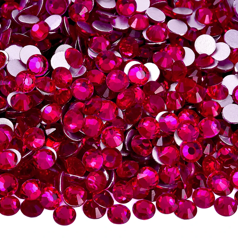 OLeeya Mix Ss3-ss20 Small Pack 1440pcs Non Hotfix Rhinestones Flat Back Crystal Strass Nail Rhinestones Stone for DIY Crafts