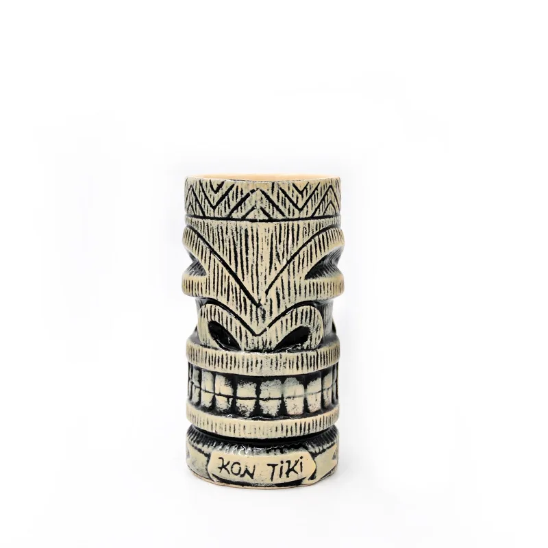 wholesale tiki mugs cocktail cup creative indoor outdoor  Hawaiian Totem Cup For Bar