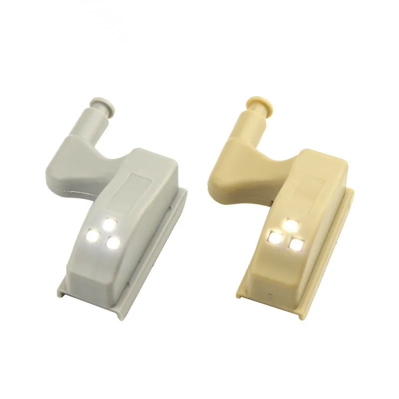 Battery operated led cabinet door hinge Furniture Push To Open Battery Powered Dimmable Kitchen Under Cabinet Led Hinge Light