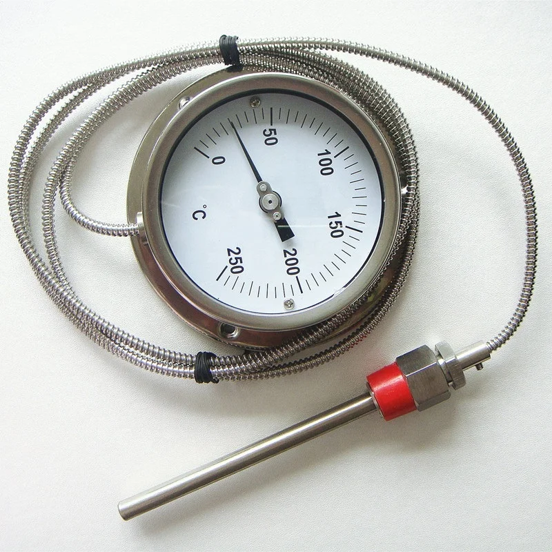 Remote reading Capillary thermometer