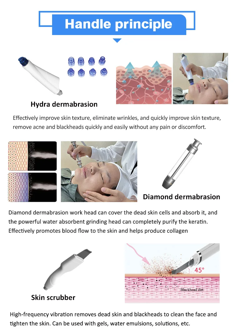 10 In 1 Professional Medic Skin Rejuvenation Microdermabrasion Hydrodermabrasion Oxy Facial Machine